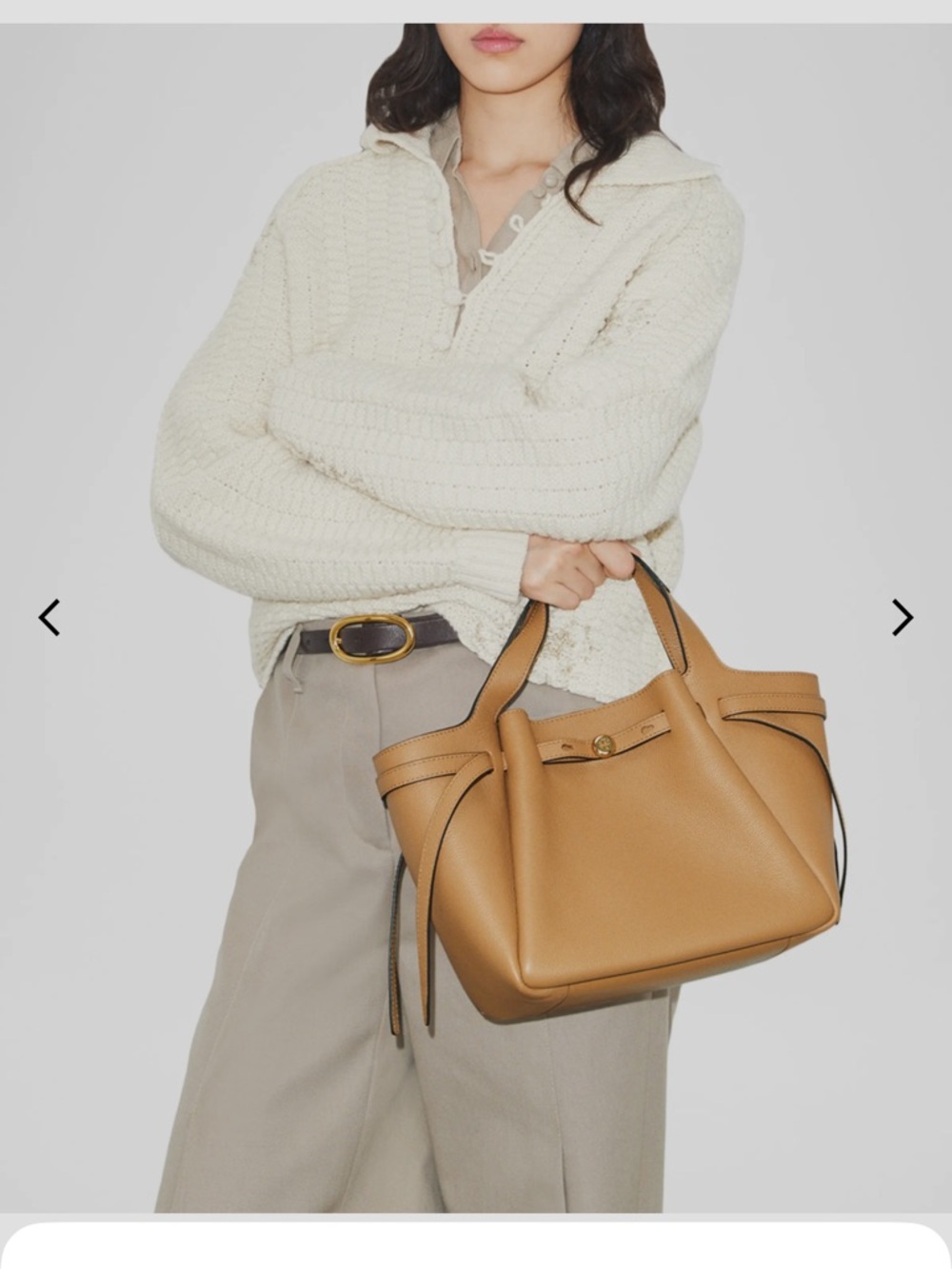 Tory Burch Brown Leather Crossbody Tote - Picture 13 of 13